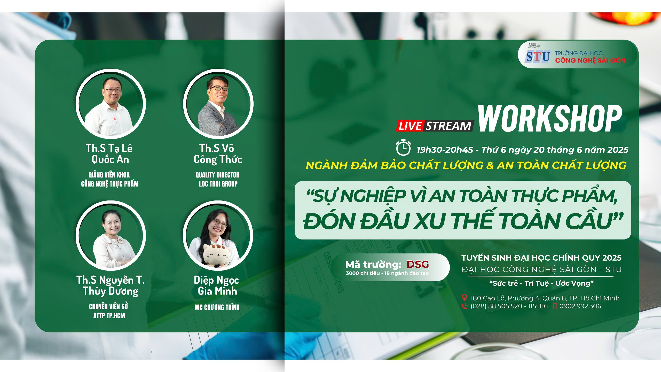 NGÀNH ĐẢM BẢO CHẤT LƯỢNG & AN TOÀN CHẤT LƯỢNG