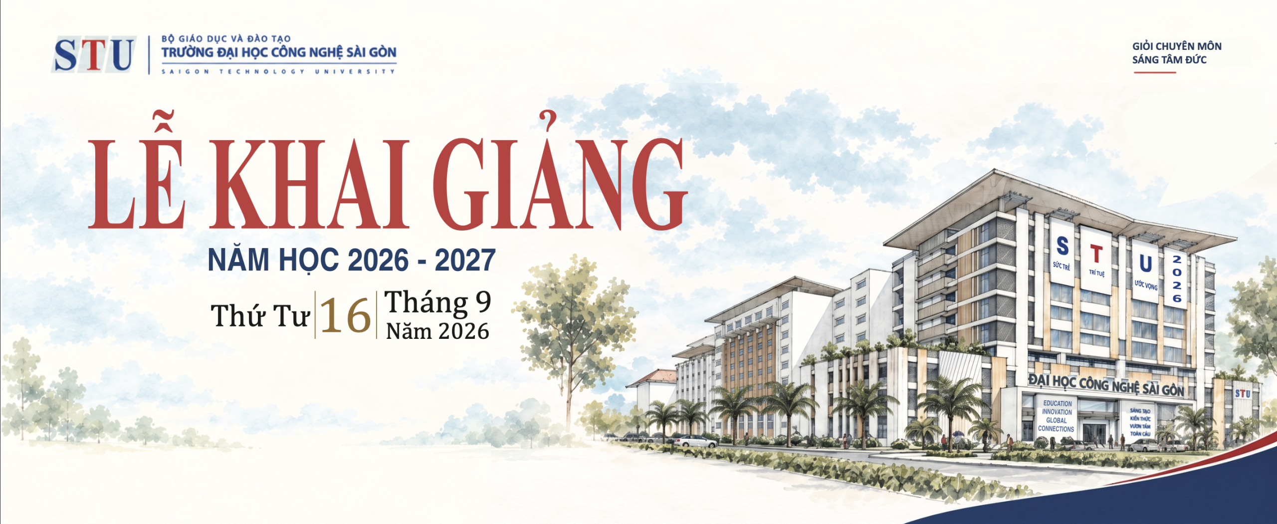 STU tổ chức Lễ khai giảng năm học 2026-2027
